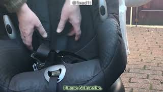 How To Loosen Maxi Cosi Car Child Seat Straps [upl. by Eedolem240]