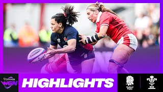 HIGHLIGHTS  ENGLAND V WALES  2024 GUINNESS WOMENS SIX NATIONS RUGBY [upl. by Tonya554]