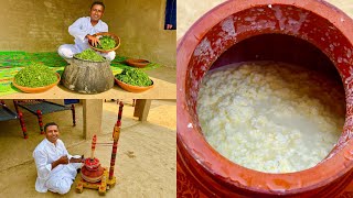 Saag Makkhan Malai Aur Makki Ki Roti  Traditional Saag Recipe  Punjabi Saag  Village Life Punjab [upl. by Hameean]