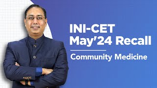 Exam Recall Series INICET May 24  Community Medicine [upl. by Hildegarde]