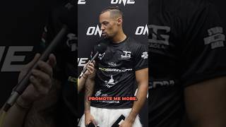 Regian Eersel “ONE have to promote me more” onechampionship [upl. by Randee]