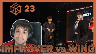 IMPROVER vs WING  SOLO  GBB23  Reaccion y Analisis [upl. by Odarnoc]