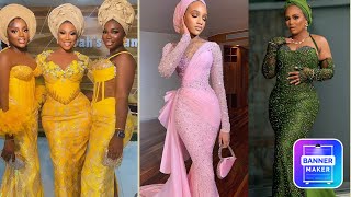 🥰😍🥰 2024 African Stylish Lace and Aso Ebi Designs Styles for Elegant Ladies [upl. by Idrahs]