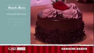 Chocolate Ganache Cake Decorating Basics  Easy Homemade Icing  Cake Boss Baking [upl. by Wilsey]