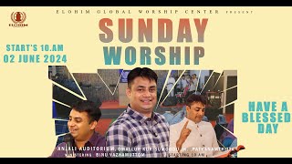 LIVE SUNDAY SERVICE  02 JUNE 2024  PRBINU VAZHAMUTTOM  ELOHIM GWC [upl. by Mahau]