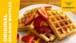 The Original Belgian Waffles Recipe  Homemade [upl. by Ajidahk665]