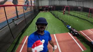 Facing almost 140kmph90mph😱 CRICKET with BASEBALL [upl. by Franci]