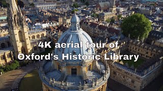 Stunning 4k Drone Views Of Oxfords Bodleian Library [upl. by Acyssej]