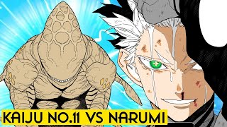 Kaiju no11 vs Gen Narumi Full Fight  Kaiju No8 Chapter 84858687 [upl. by Ydnil]