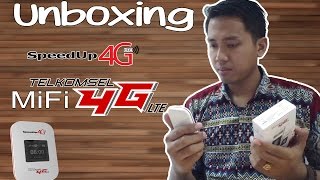 Unboxing dan Review SpeedUp 4G MiFi Telkomsel 4G  Modem paket melimpah [upl. by Esilrahc]