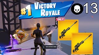 I WON Using Snipers ONLY quot RANKED quot Gameplay🏆  Fortnite Chapter 5 Season 1 [upl. by Pressey]