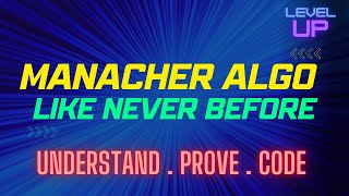 Manacher Algorithm for Strings  Understanding Proof and Implementation  Palindromes  VIvek Gupta [upl. by Bej]