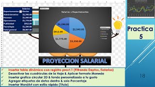 Practica proyeccion salarial con tabla Dinamica [upl. by Padget]