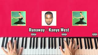 Runaway  Kanye West Piano Cover [upl. by Illak21]