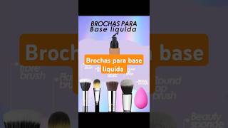 Base liquida Que brochas debo usarmaquillajerapidomakeup maquillajefacil tutorialdemaquillaje [upl. by Einohpets]