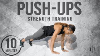 10 Minute PushUp Progression Workout Beginner Strength Training [upl. by Theda]