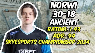 Aurora Norwi 3018 vs ENCE Ancient Skyesports Championship 2024  CS2 POV [upl. by Laertnom669]