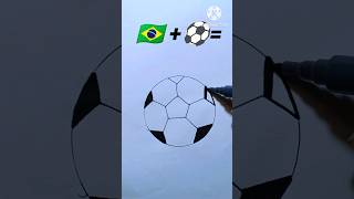 cool football art ideas  drawing shorts  easy drawing  art  satisfying art [upl. by Edwine]