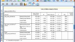 MixedDesign SplitPlot ANOVA  SPSS Part 2 [upl. by Honeyman]