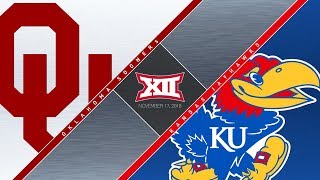 OU Highlights vs Kansas 11172018 [upl. by Imalda14]