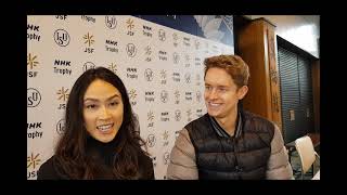 Madison Chock and Evan Bates Interview [upl. by Lolande]