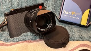 Leica Q3 43 Alternate Lens Hood  Haoge [upl. by Adeys627]