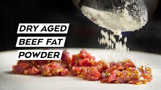 How to make DRY AGED BEEF FAT POWDER using Tapioca Maltodextrin [upl. by Aneres]