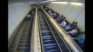 Escalator brake failure causes uncontrolled acceleration [upl. by Etep676]