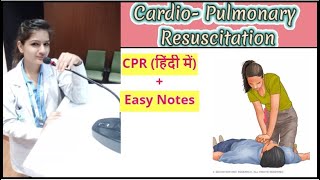 CPR Cardio Pulmonary Resuscitation II In Hindi Tutorial II With Notes [upl. by Ainar992]