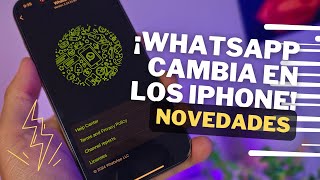 ¡WHATSAPP cambia en los IPHONE 📱✨ Aquí todas las novedades Noviembre 2024 [upl. by Eirb304]