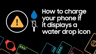 How to charge your phone if it displays a water drop icon [upl. by Nythsa]