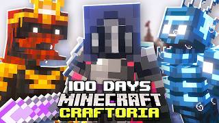 I Survived 100 Days in CRAFTORIA in Minecraft [upl. by Eelak836]