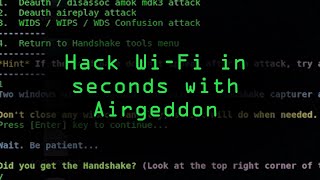 Hacking WiFi in Seconds with Airgeddon amp Parrot Security OS Tutorial [upl. by Drida]