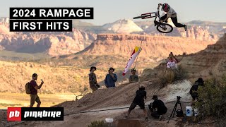 Riders Hitting Their Lines For The FIRST TIME  2024 Red Bull Rampage [upl. by Wallis]