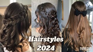 Hairstyles 2024 for girls  Cute hairstyles 2024  Top 10 trending hairstyles [upl. by Bellanca167]