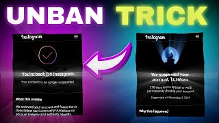 NEW UNBAN TRICK INSTAGRAM 10000 WORKING  TEAM APEX 💥 [upl. by Florri726]