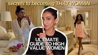 how to REALLY be a high value woman  high value traits what to avoid amp femininity tips [upl. by Deibel]