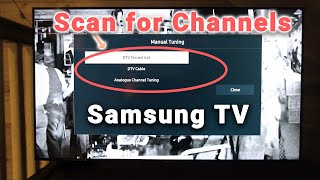 How to Scan for Channels on Samsung TV   Troubleshooting [upl. by Gran]