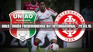 GOLS  UNIÃO FREDERIQUENSE 0x1 INTERNACIONAL  290315 [upl. by Yzzik]