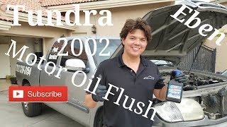 Toyota Tundra Motor Change Oil amp Engine Flush [upl. by Darcey166]