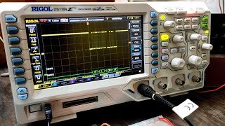 How to view and decode UART or Serial Data on an Oscilloscope  Rigol Ds series DSO [upl. by Adnovoj]