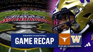 Washington SURVIVES Texas in FINAL SECONDS to Advance to National Championship I Sugar Bowl Recap [upl. by Yeldarb]