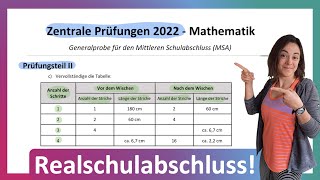 🦊 Realschulabschluss Mathe Prüfung 2022  Zentrale Prüfung schwierigste Aufgabe  MSA ZAP 10 T2 A3 [upl. by Mohl]