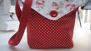 Reversible messenger bag tutorial by Debbie Shore [upl. by Ihsakat]