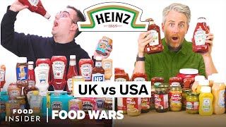 US vs UK Heinz Products  Food Wars  Food Insider [upl. by Hgielak]