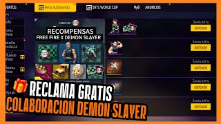 🎁REGRESA LA COLABORACIÓN DE FREE FIRE X DEMON SLAYER Y ESTO VA LLEGAR GRATIS A LATAM [upl. by Eisiam]