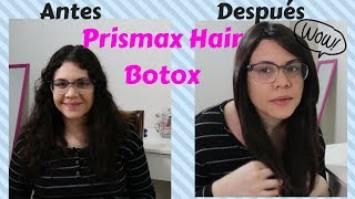 DIY Prismax Hair Botox Reseña Plática Tratamiento Intensivo para el cabello [upl. by Jala]