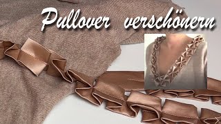 Verschönere Deinen alten Strickpullover [upl. by Lieberman]