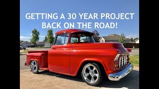 1955 Chevy Truck Restoration Part 3 ITS FINISHED [upl. by Enybor]