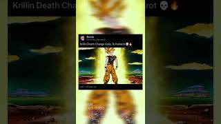 Krillin Death Change Goku To Kakarot 💀🔥 goku [upl. by Culhert]